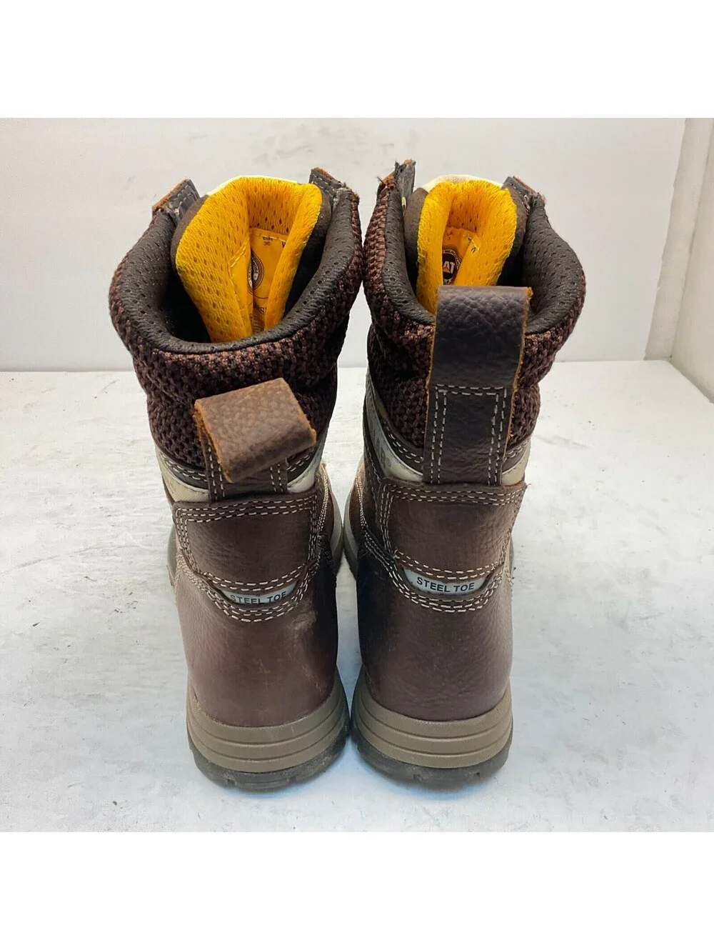 Caterpillar Women's 8” Clover Steel Toe Work Boots P311182 Brown Size 5M